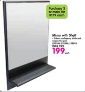 Mirror With Shelf 