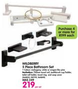 Wildberry 5 Piece Bathroom Set