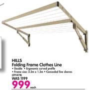 Hills Folding Frame Clothes Line Double