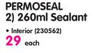 Permoseal Sealant-260ml Each