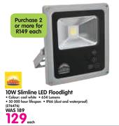 Radius 10W Slimline LED Floodlight-Each