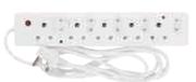Suede 6 Way Multiplug + 5m Cord