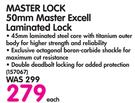 Master Lock 50mm Master Excell Laminated Lock