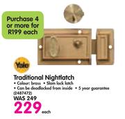 Yale Traditional Nightlatch