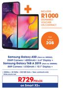 Samsung Galaxy A50-On Smart XS+ + Samsung Galaxy Tab A 2019-Promo 2GB
