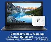 Dell 3580 Core i7 Gaming + Huawei R218H Lite-On 60GB Data Plan