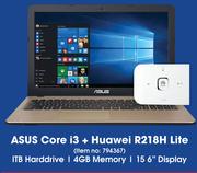 Asus Core i3 + Huawei R218H Lite-On 60GB Data Plan