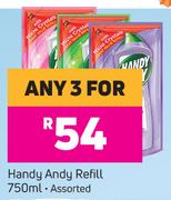 Handy Andy Refill Assorted-For Any 3 x 750ml