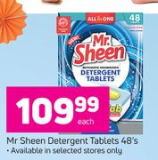 Mr. Sheen Detergent Tablets-48's Pack Each
