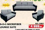 3+2+1 Microfiber Lounge Suite