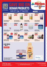 Africa Cash & Carry : Save Big On Demar Products (5 August - 5 September 2024)