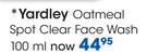 Yardley Oatmeal Spot Clear Face Wash-100ml