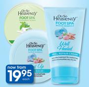 Oh So Heavenly Foot Spa Feet Up Heel Balm/Foot Butter-100ml Each