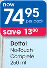 Dettol No-Touch Complete-250ml 