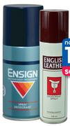 English Leather Or Ensign Or Integrity Cologne Body Spray-125ml Each