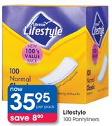 Lifestyle 100 Pantyliners