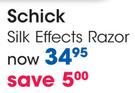 Schick Silk Effects Razor-Each