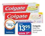 Colgate Total Pro Toothpaste-75ml Each