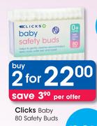 Clicks Baby 2 x 80's Safety Buds