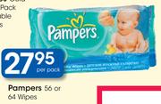 Pampers 56's/64's Wipes-Per Pack