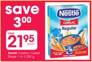 Nestle Cerelac Cereal Stage 1 Or 2 - 250g