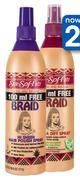 StaSofFro Braid Hi Sheen Hair Polish Spray Or Extra Dry Spray-350ml Each