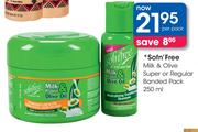 Sofn'Free Milk & Olive Super Or Regular Banded Pack-250ml Per Pack