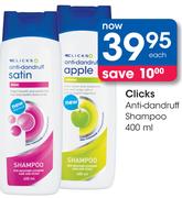 Clicks Anti-Dandruff Shampoo-400ml Each