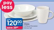 Clicks 16-Piece Porcelain Dinner Set-Per Set