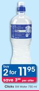 Clicks Still Water-2X750ml
