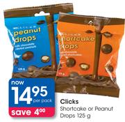 Clicks Shortcake Or Peanut Drops-125g Per Pack
