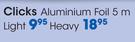 Clicks Aluminium Foil 5m Light-Per Pack