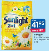 Sunlight 2-In-1 Handwash Washing Powder-2Kg