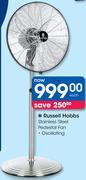 Russell Hobbs Stainless Steel Oscillating Pedestal Fan