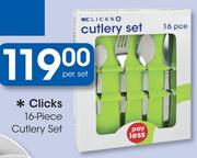 Clicks 16 Piece Cutlery Set-Per Set
