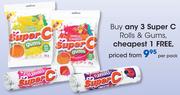 Super C Rolls & Gums-Per Pack