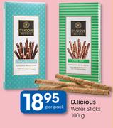 D.Licious Wafer Sticks-100g Per Pack