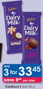 Cadbury's Slab-3x80g