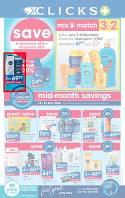 Clicks Mid-Month Sale (15 Dec - 23 Jan 2017), page 1