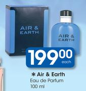 Air And Earth Eau De Parfum-100ml Each