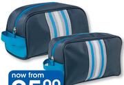 Clicks Navy & Turquoise Men's Small Toiletry Bag