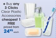 Clicks Clear Plastic Accessories-Each