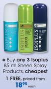 Isoplus Sheen Spray Products-85ml Each