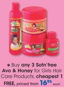 Sofn'Free Avo & Honey For Girls Hair Care Products-Each
