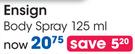 Ensign Body Spray-125ml