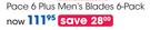 Dorco Pace 6 Plus Men's Blade 6 Pack-Per Pack
