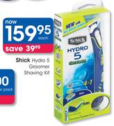 Shick Hydro 5 Groomer Shaving Kit-Each