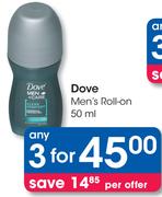 Dove Men's Roll-On-3x50ml