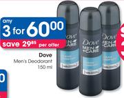 Dove Men's Deodorant-3x150ml