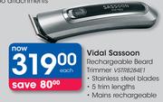 Vidal Sassoon Rechargeable Beard Trimmer VSTR8284E1